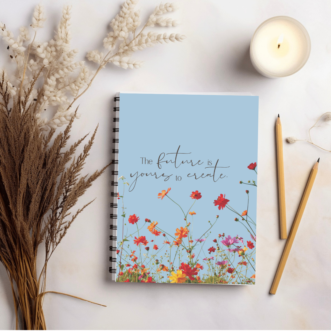 Hyper Focus Journal Spring Blue Hardcover