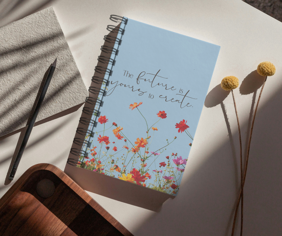 Hyper Focus Journal Spring Blue Hardcover