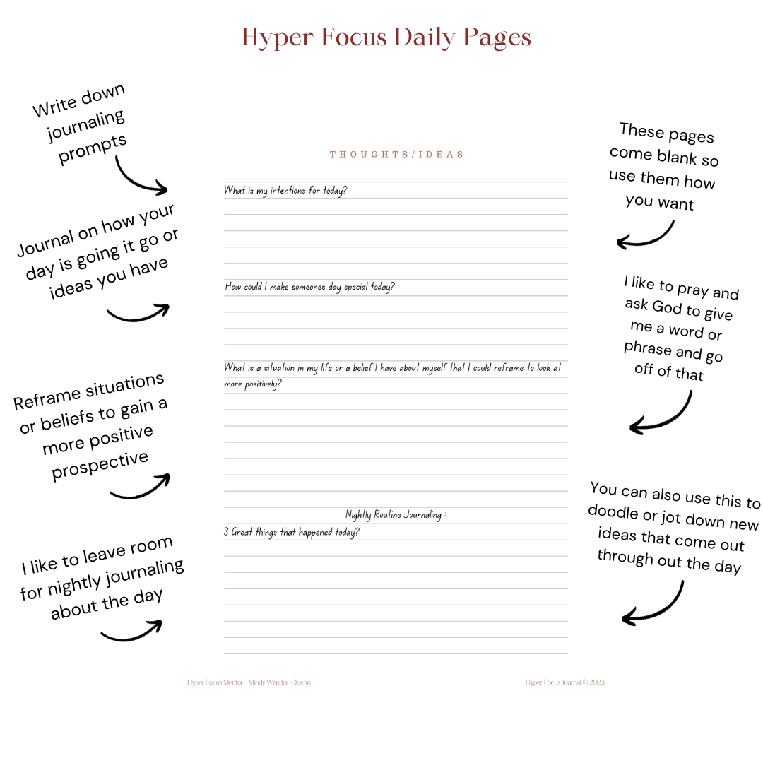 Hyper Focus Journal RED – Hyper Focus Mentor