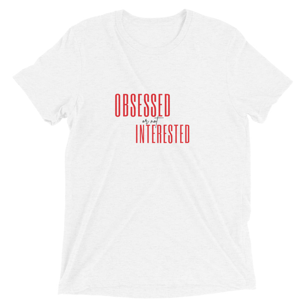 Obsessed or not Interested Podcast Merch Unisex Short sleeve t-shirt